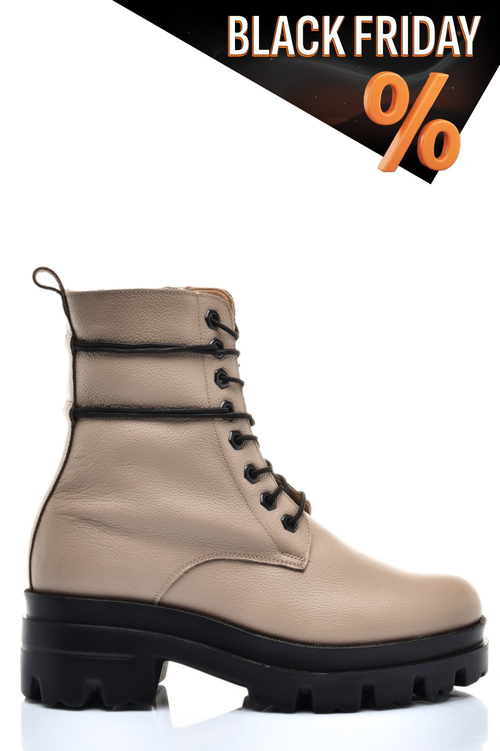 Zöld természetes bőr bakancs 1s7h80