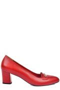 Piros természetes bőr magassarkú cipők 1s7h624