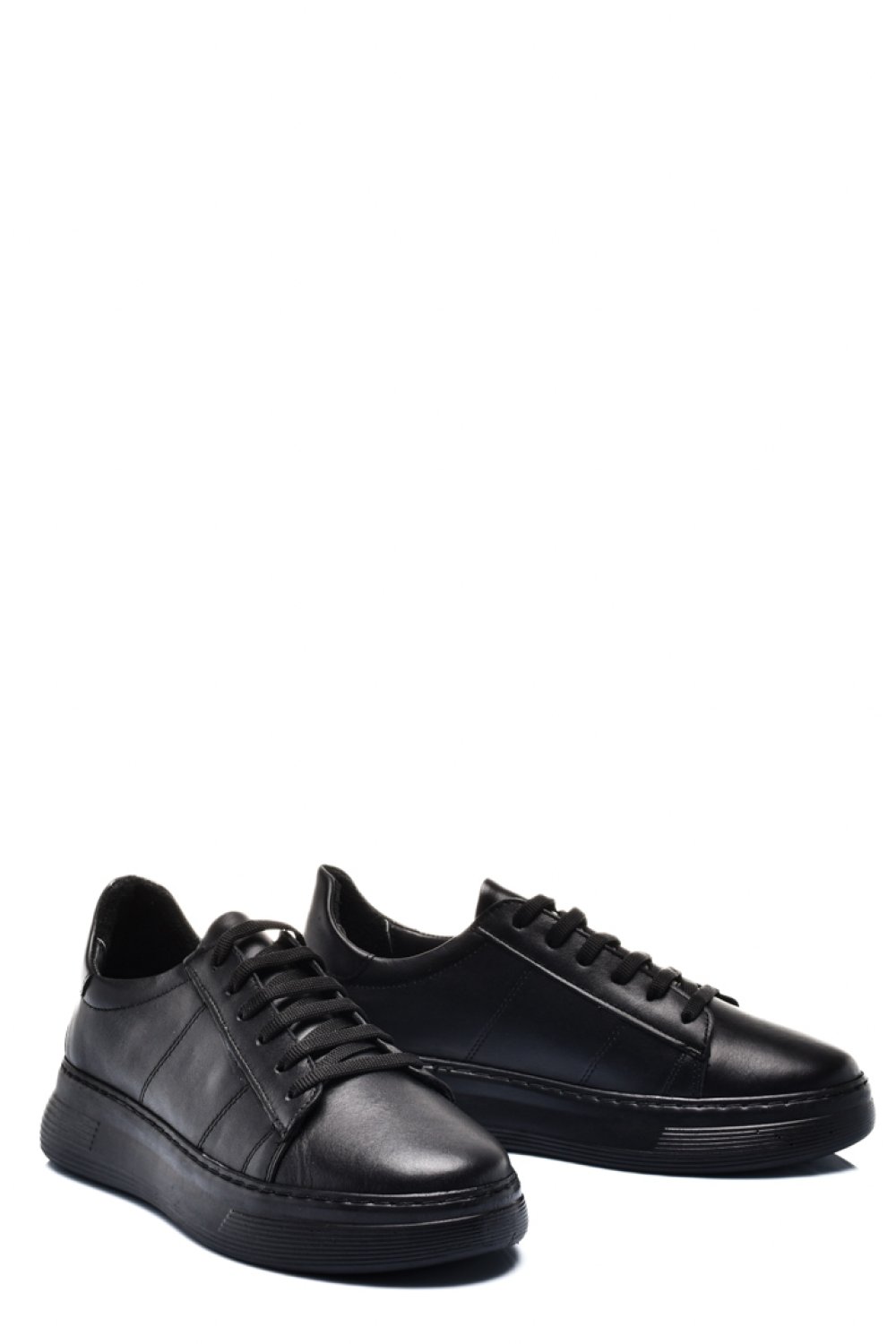 Fekete természetes bőr sport cipők 7s7h206