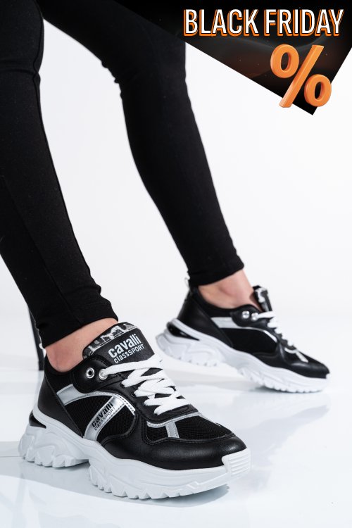 Cavalli class fekete sportcipők ss7h23-s00cw8643