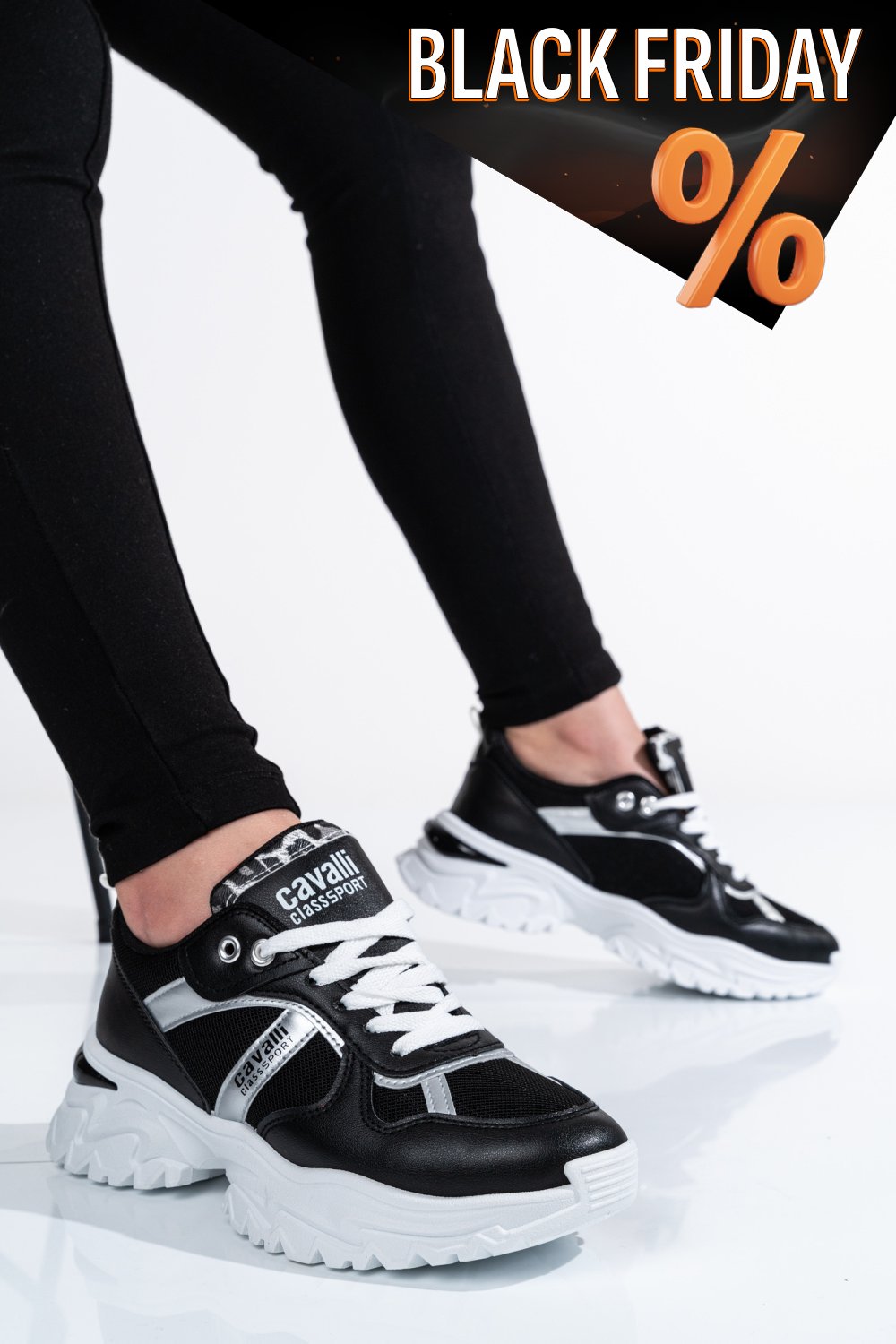 Cavalli class fekete sportcipők ss7h23-s00cw8643