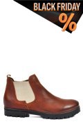 Barna természetes bőr bakancs 4s7h6-673-130