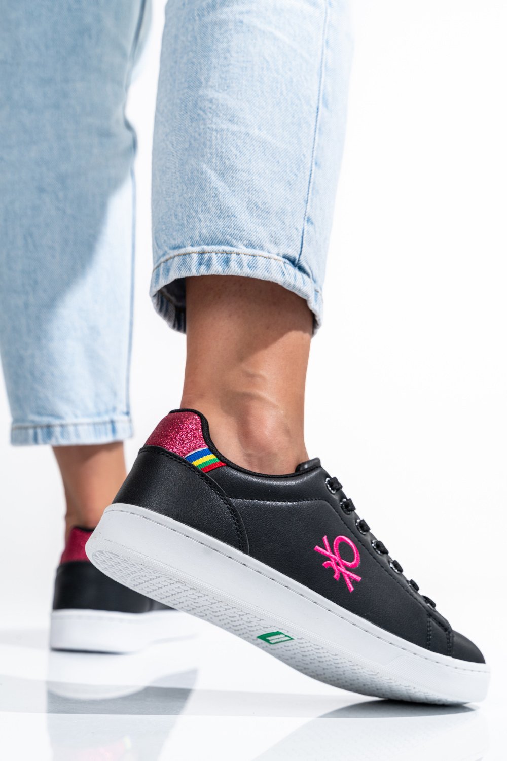 Benetton rózsaszín sportcipők bs7htw314000