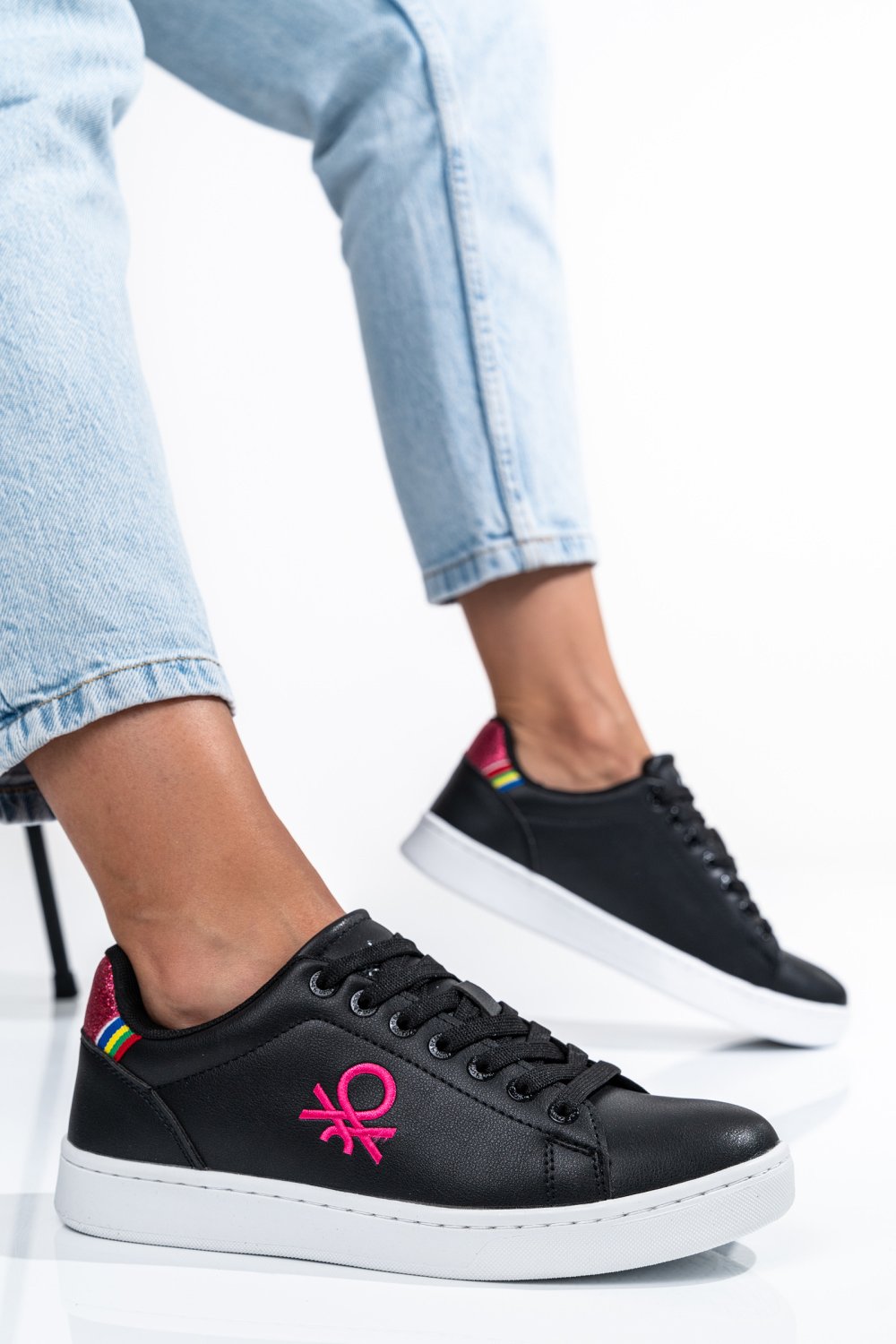 Benetton rózsaszín sportcipők bs7htw314000