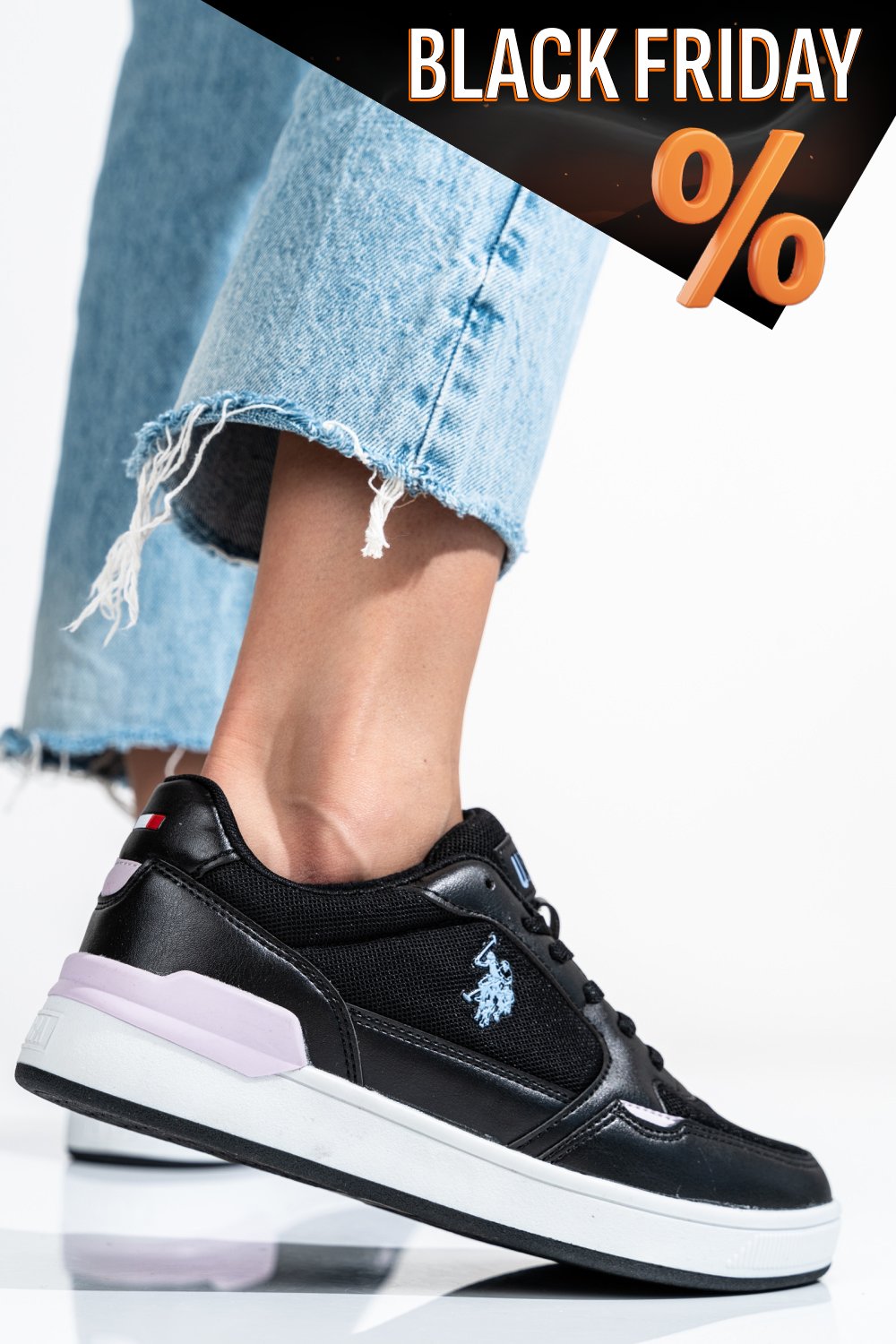 Us polo assn fekete sportcipők ps7hark