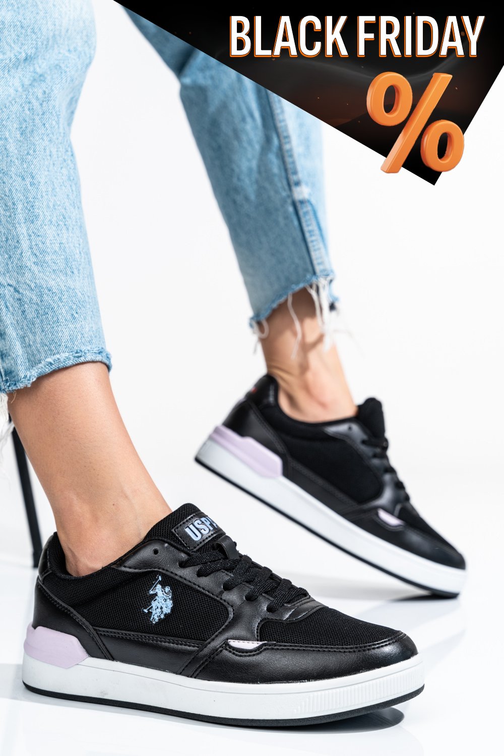 Us polo assn fekete sportcipők ps7hark