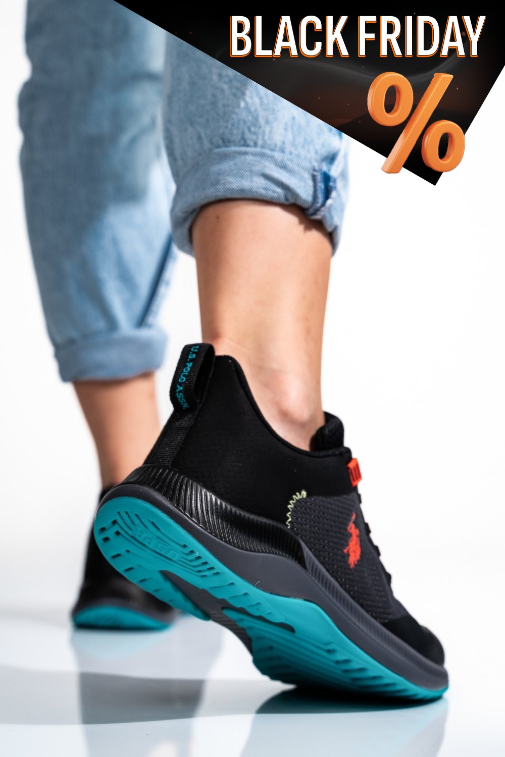 Us polo assn fekete sportcipők fs7hlorin