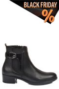 Fekete természetes bőr bakancs 2s7h32-008np