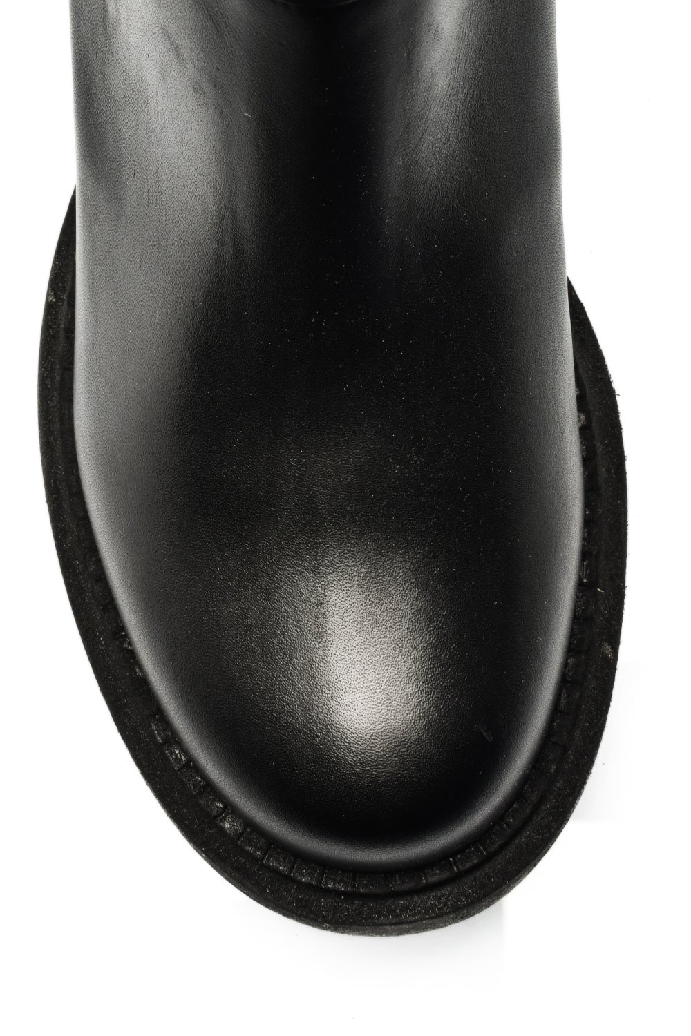 Fekete természetes bőr bokacsizma 3s7h94