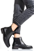 Fekete természetes bőr bakancs 6s7h483
