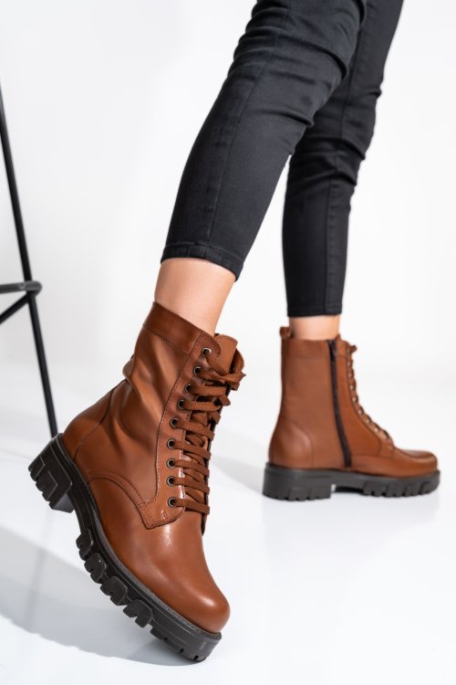 Barna természetes bőr bakancs 2s7hsi0020201