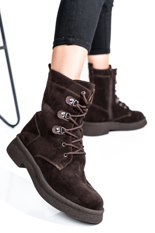 Barna természetes bőr bakancs 2s7h32-050sp