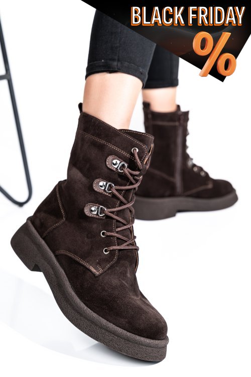 Barna természetes bőr bakancs 2s7h32-050sp