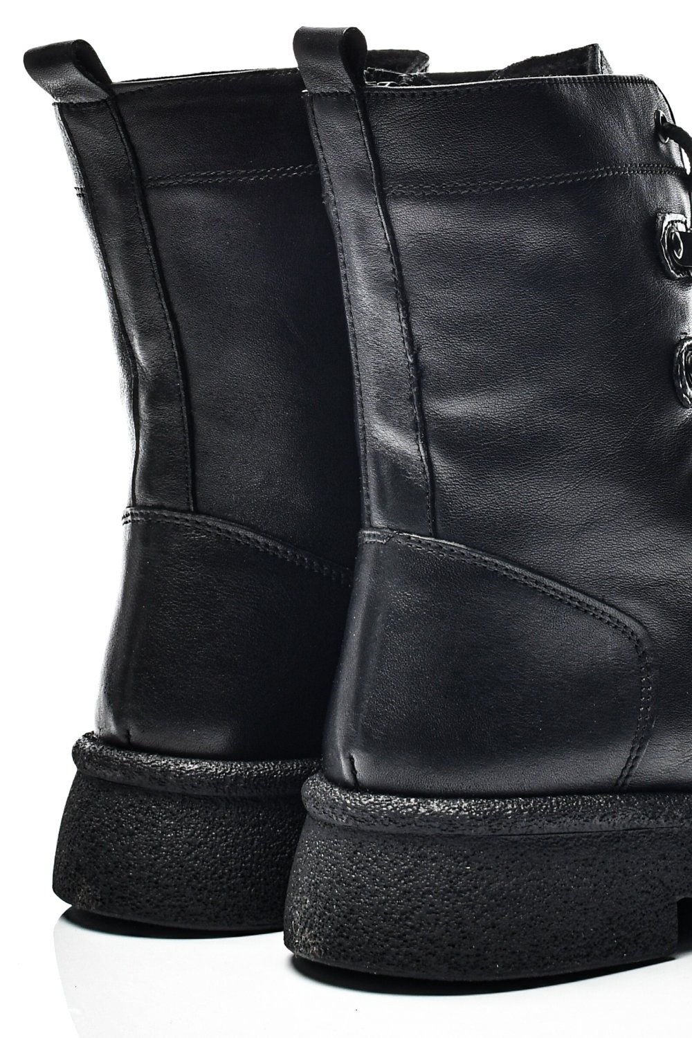 Fekete természetes bőr bakancs 2s7h32-050np