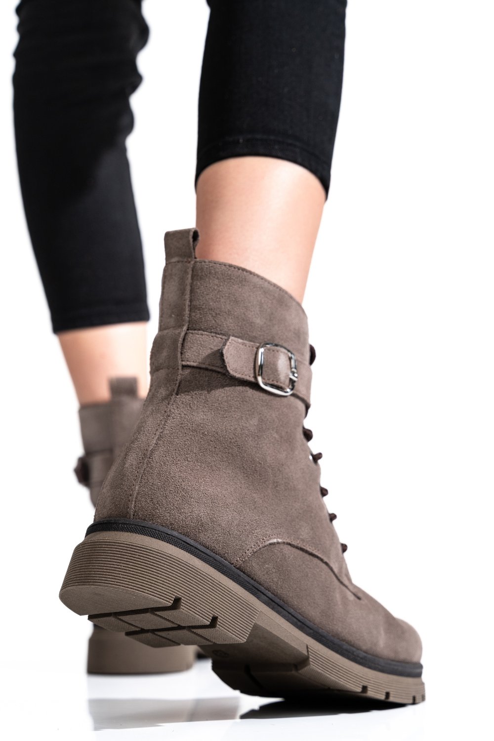 Barna természetes bőr bakancs 2s7h32-034sp