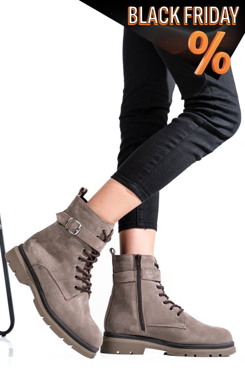 Barna természetes bőr bakancs 2s7h32-034sp