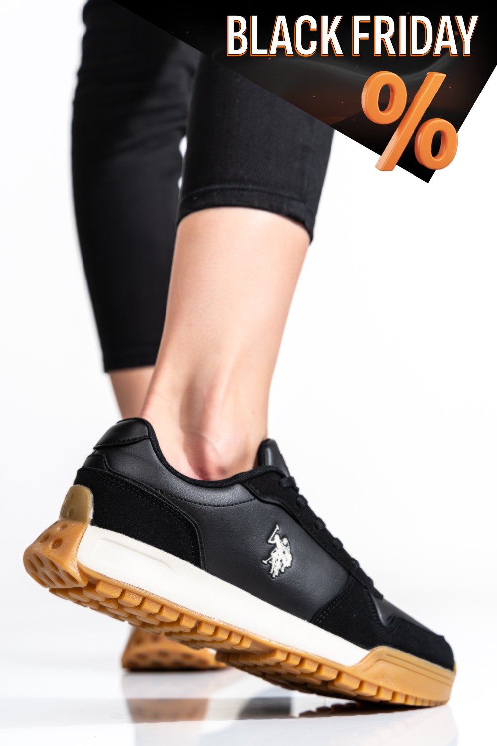 Us polo assn fekete sportcipők gs7hwen