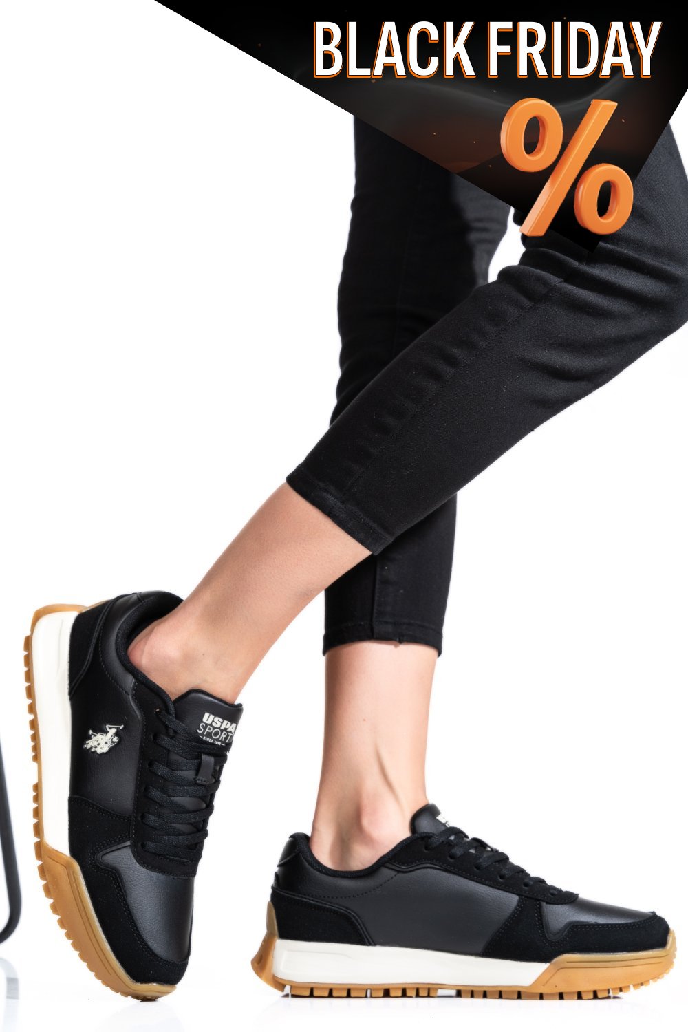 Us polo assn fekete sportcipők gs7hwen