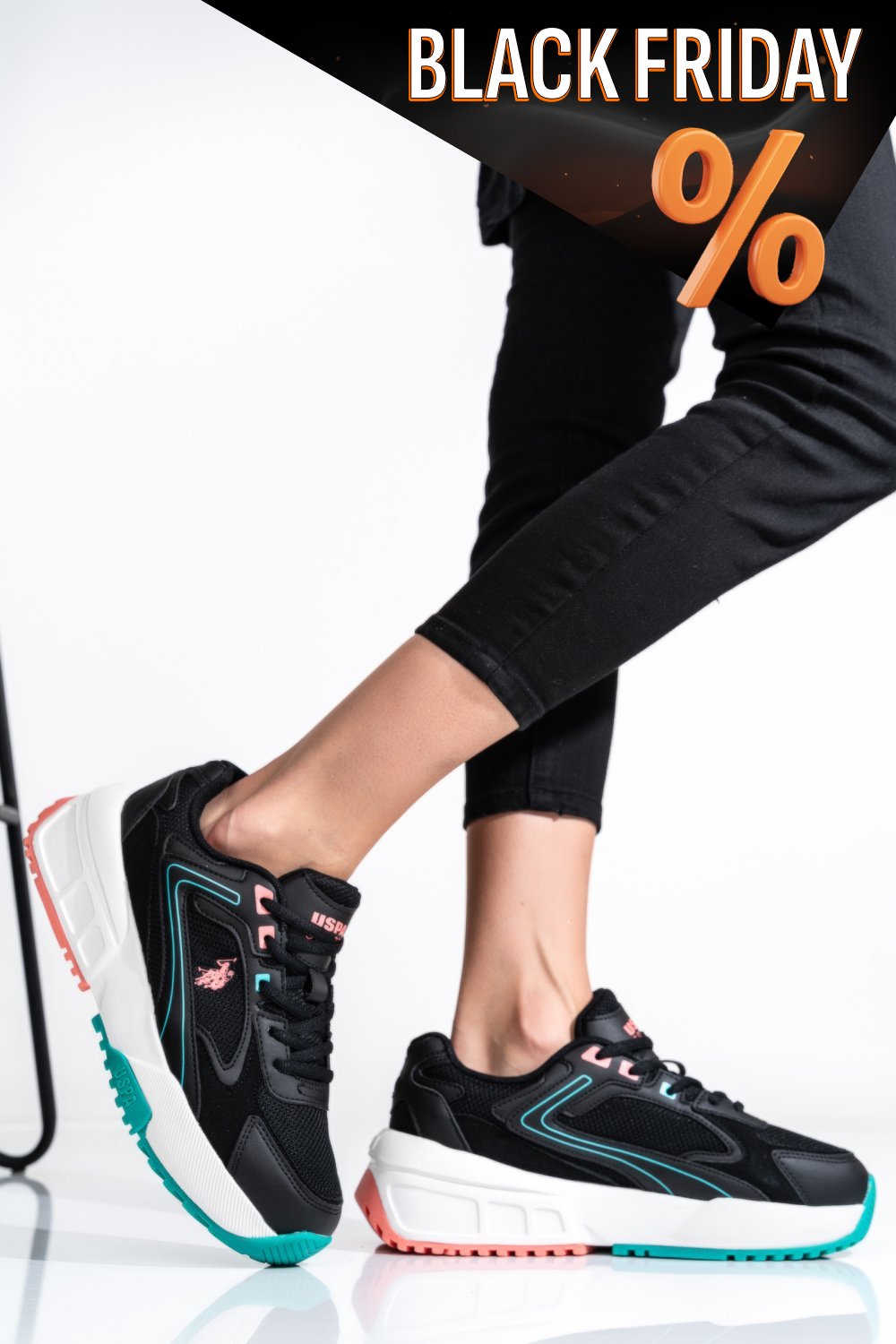 Us polo assn fekete sportcipők os7hrenda