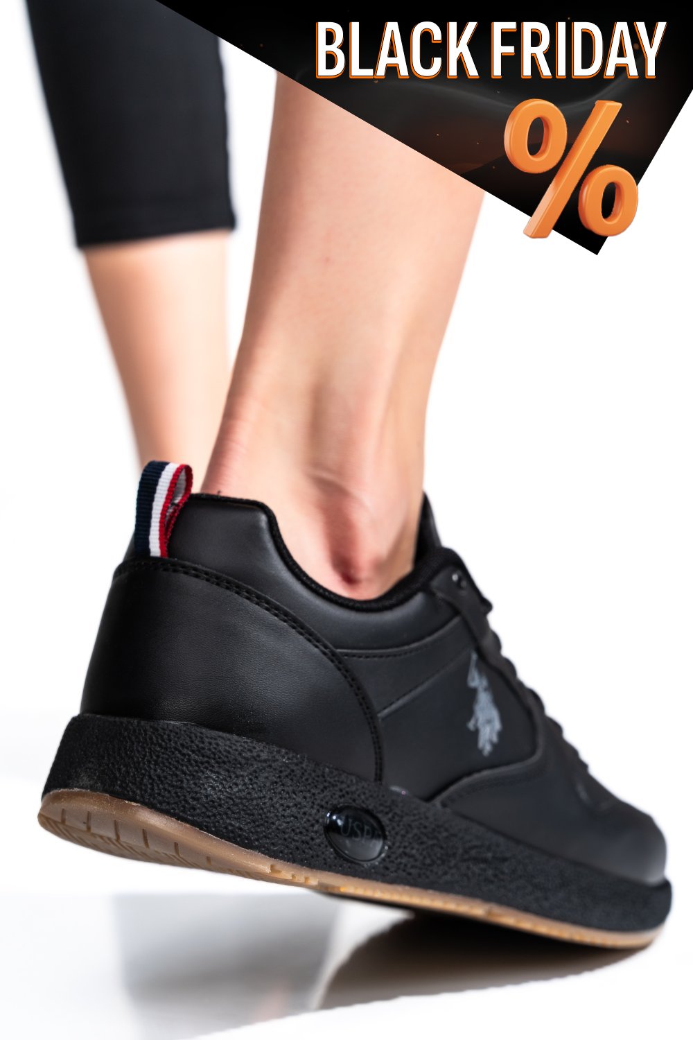 Us polo assn fekete sportcipők as7hngel-wmn