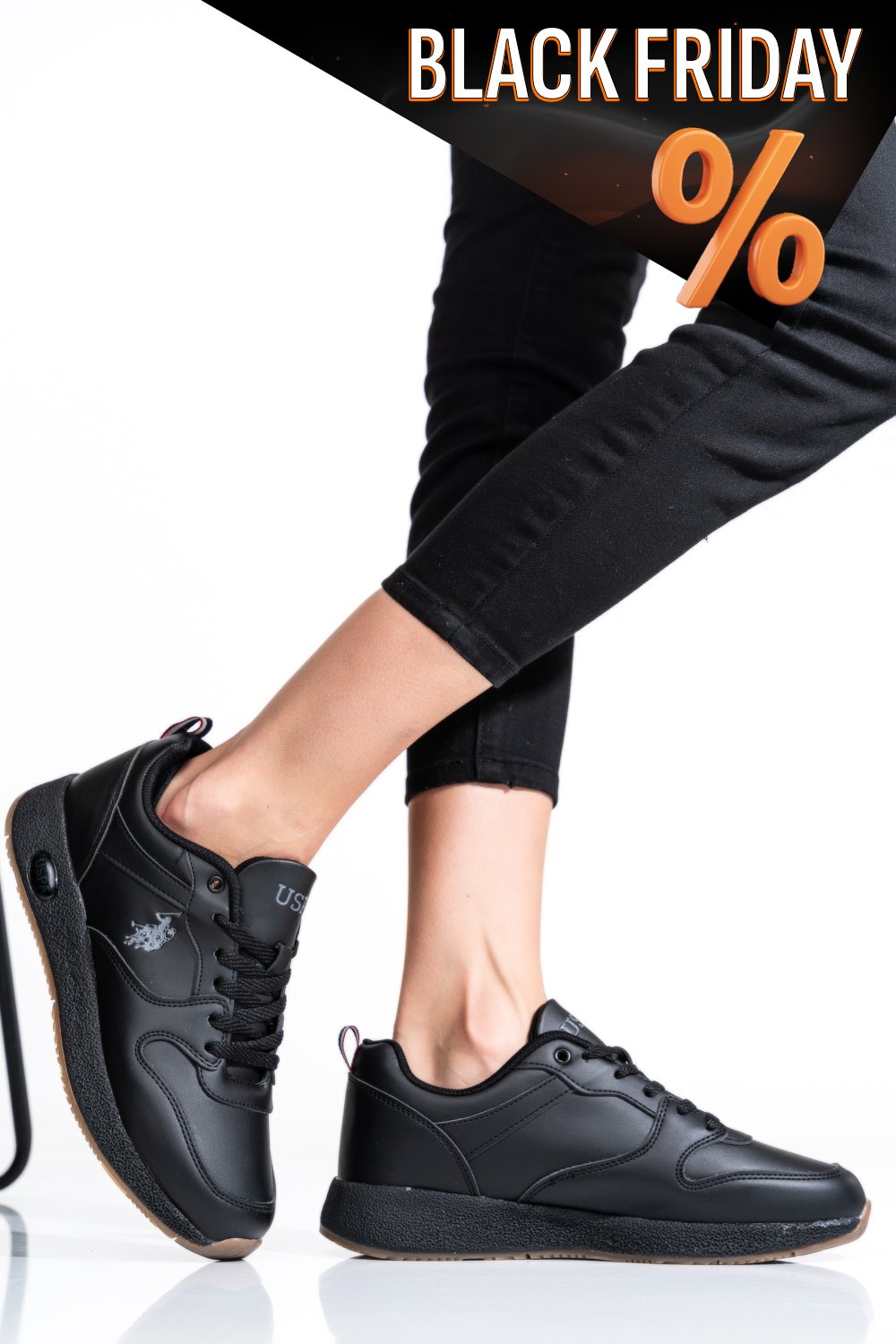 Us polo assn fekete sportcipők as7hngel-wmn