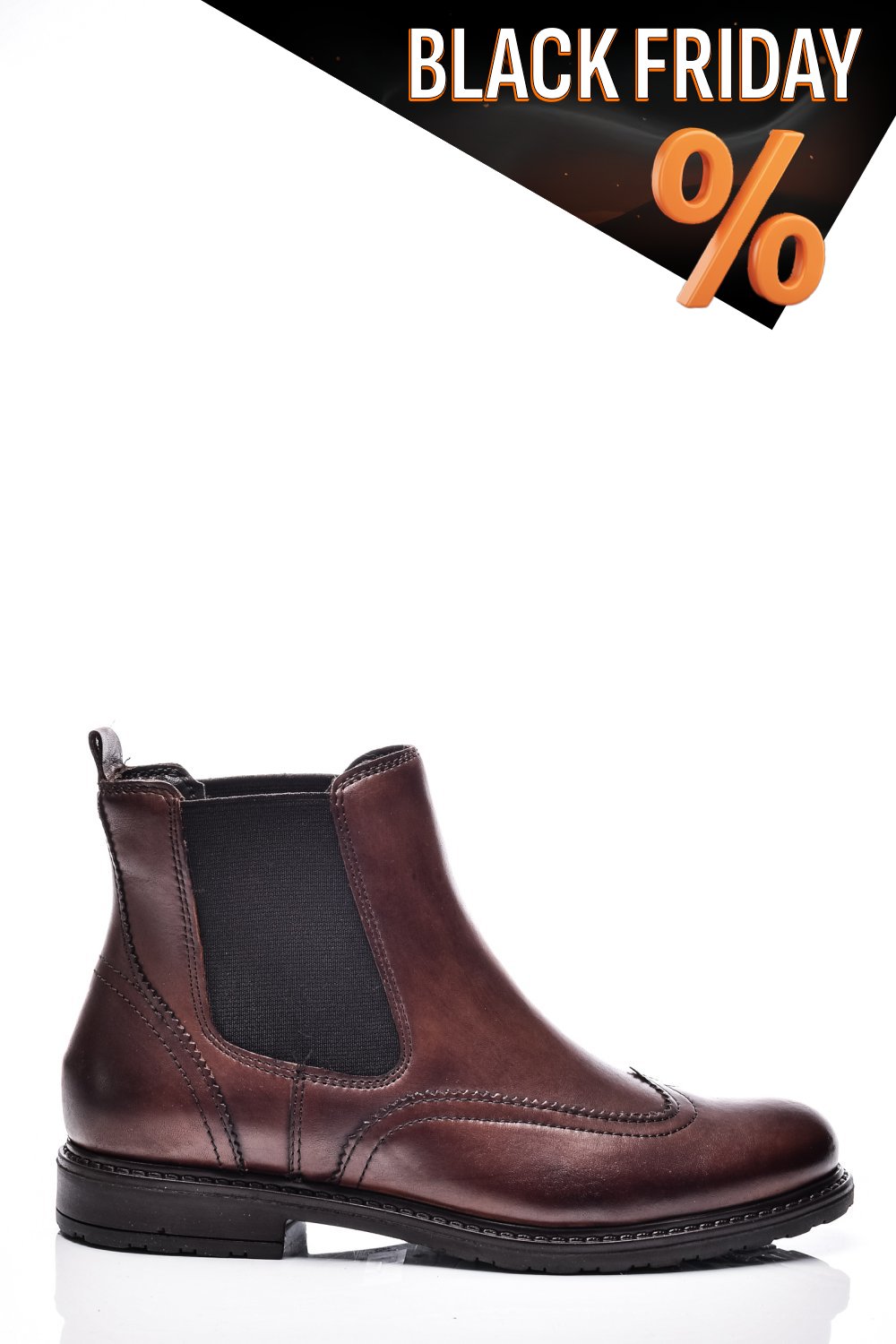 Barna természetes bőr bakancs 6s7h483