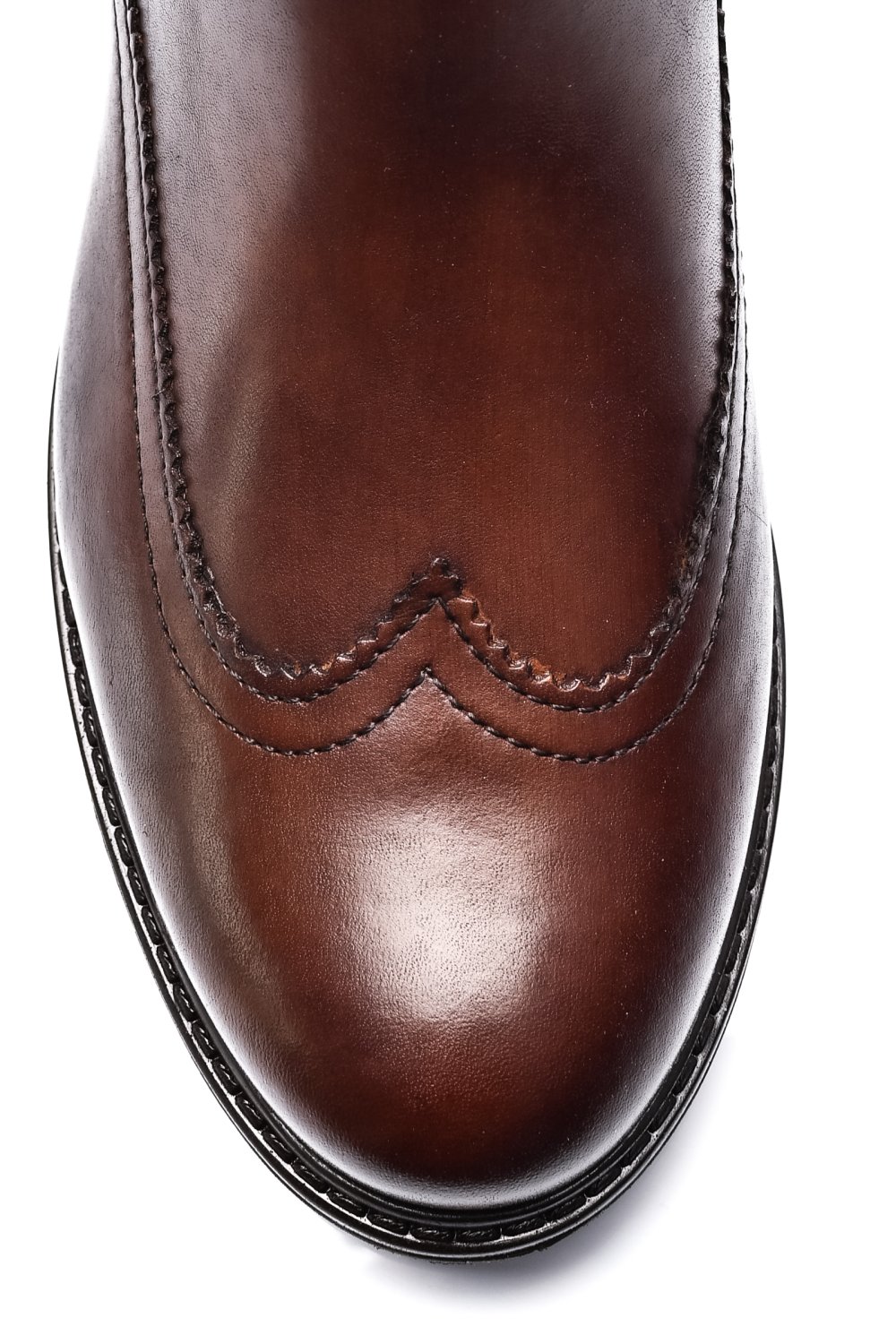 Barna természetes bőr bakancs 6s7h483