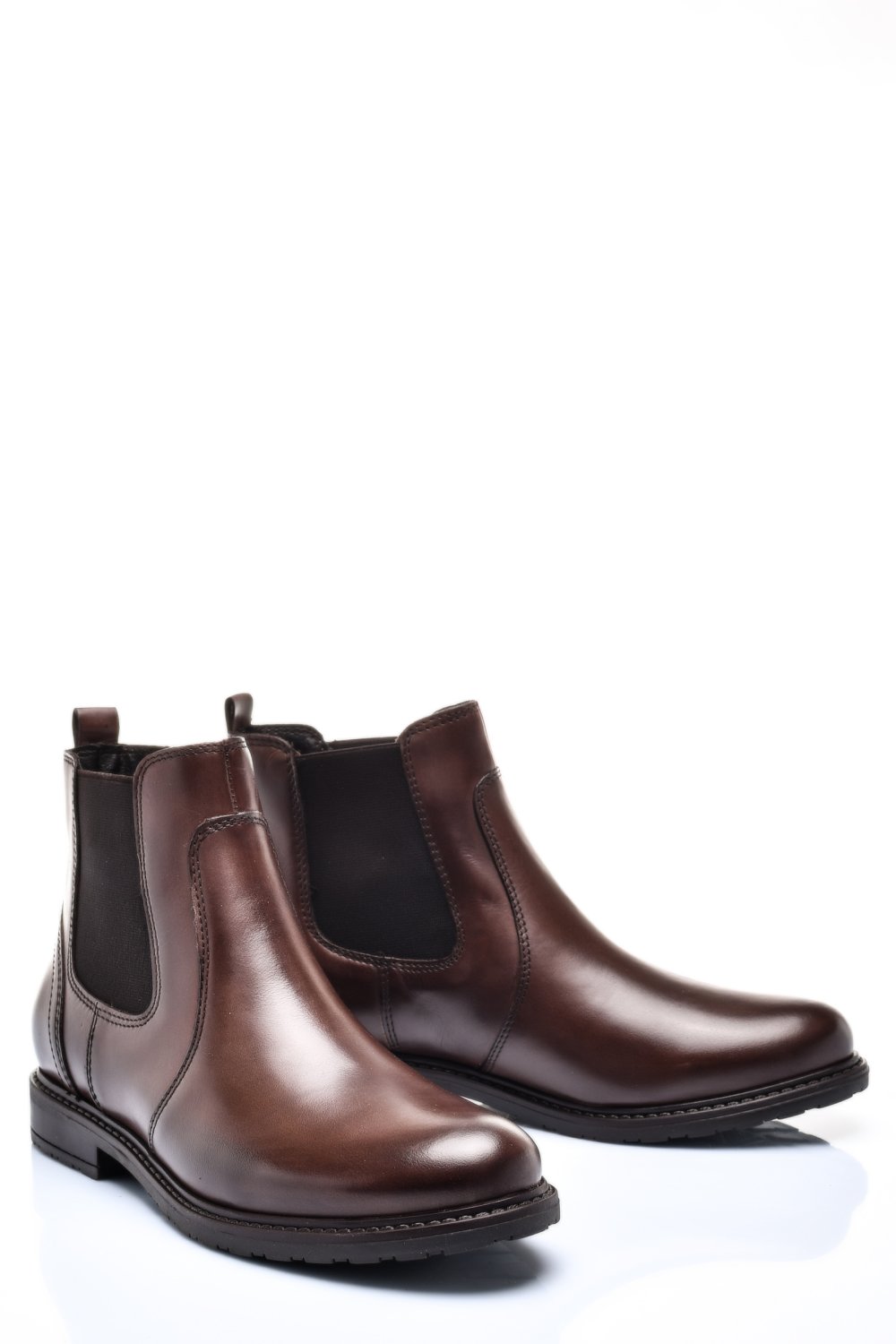 Barna természetes bőr bakancs 6s7h486