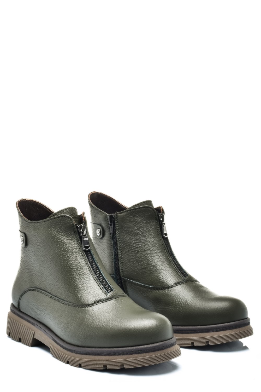 Zöld természetes bőr bakancs 2s7h32-035fl