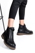 Fekete természetes bőr bakancs 2s7h32-035np