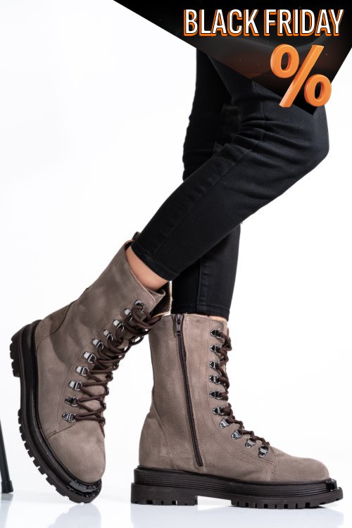 Bézs természetes bőr bakancs 2s7h32-037sp