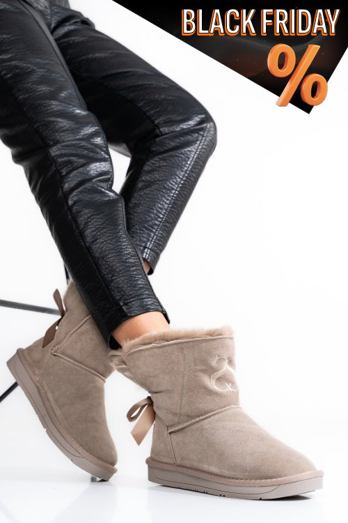 Szürke természetes bőr csizma ss7hcw328025