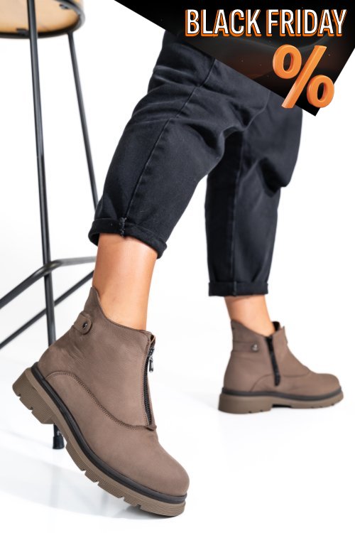 Bézs természetes bőr bakancs 2s7h32-035nbk