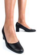 Fekete természetes bőr magassarkú cipők 3s7h475
