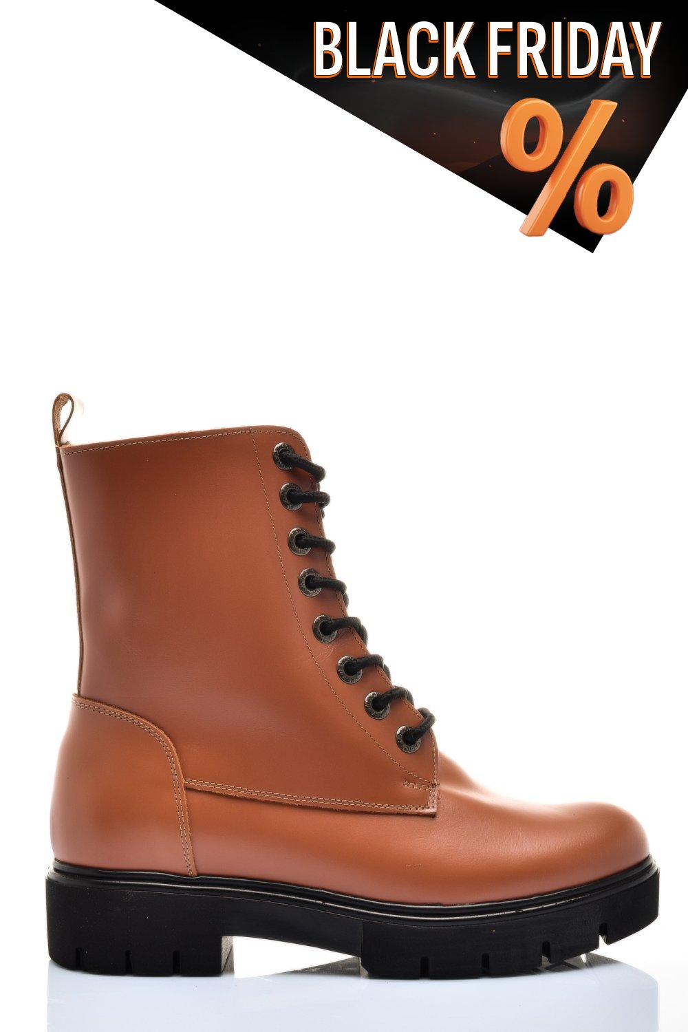 Barna természetes bőr bakancs 1s7h31