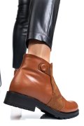 Barna természetes bőr bakancs 0s7h5