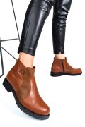 Barna természetes bőr bakancs 0s7h5