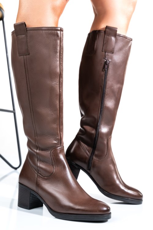 Barna természetes bőr csizma ws7hb70h06