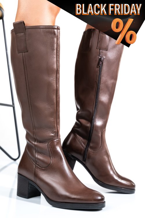 Barna természetes bőr csizma ws7hb70h06