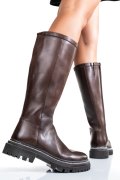 Barna természetes bőr csizma bs7hb06-3206