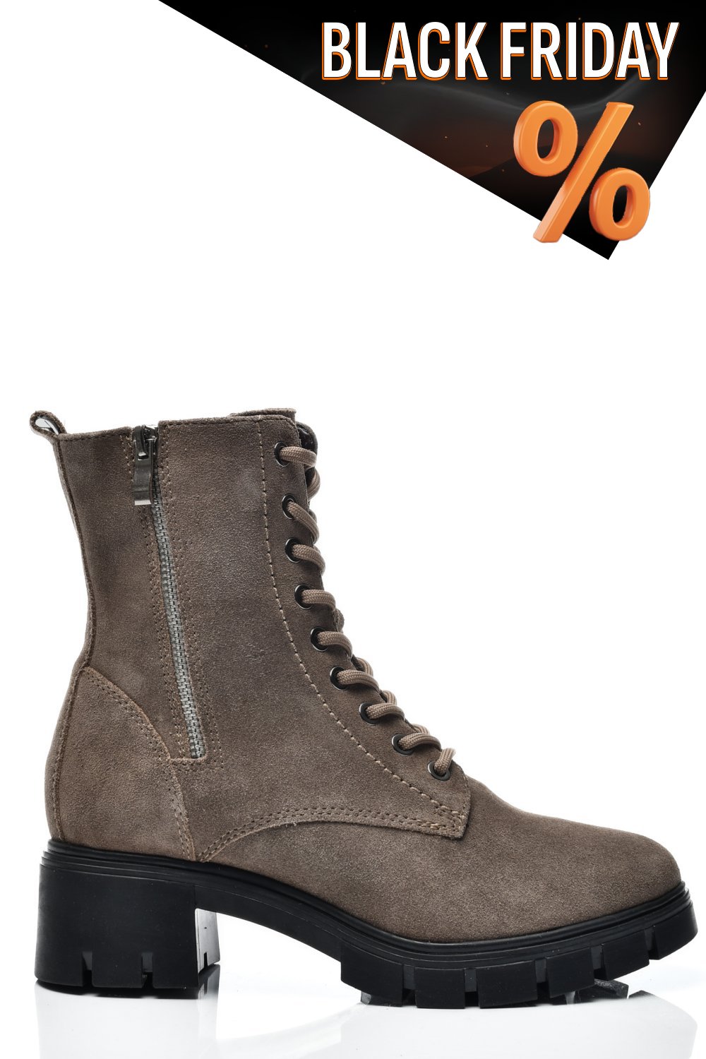 Barna természetes bőr bakancs vs7hb08-3201