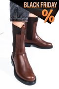 Barna természetes bőr bakancs 7s7h628