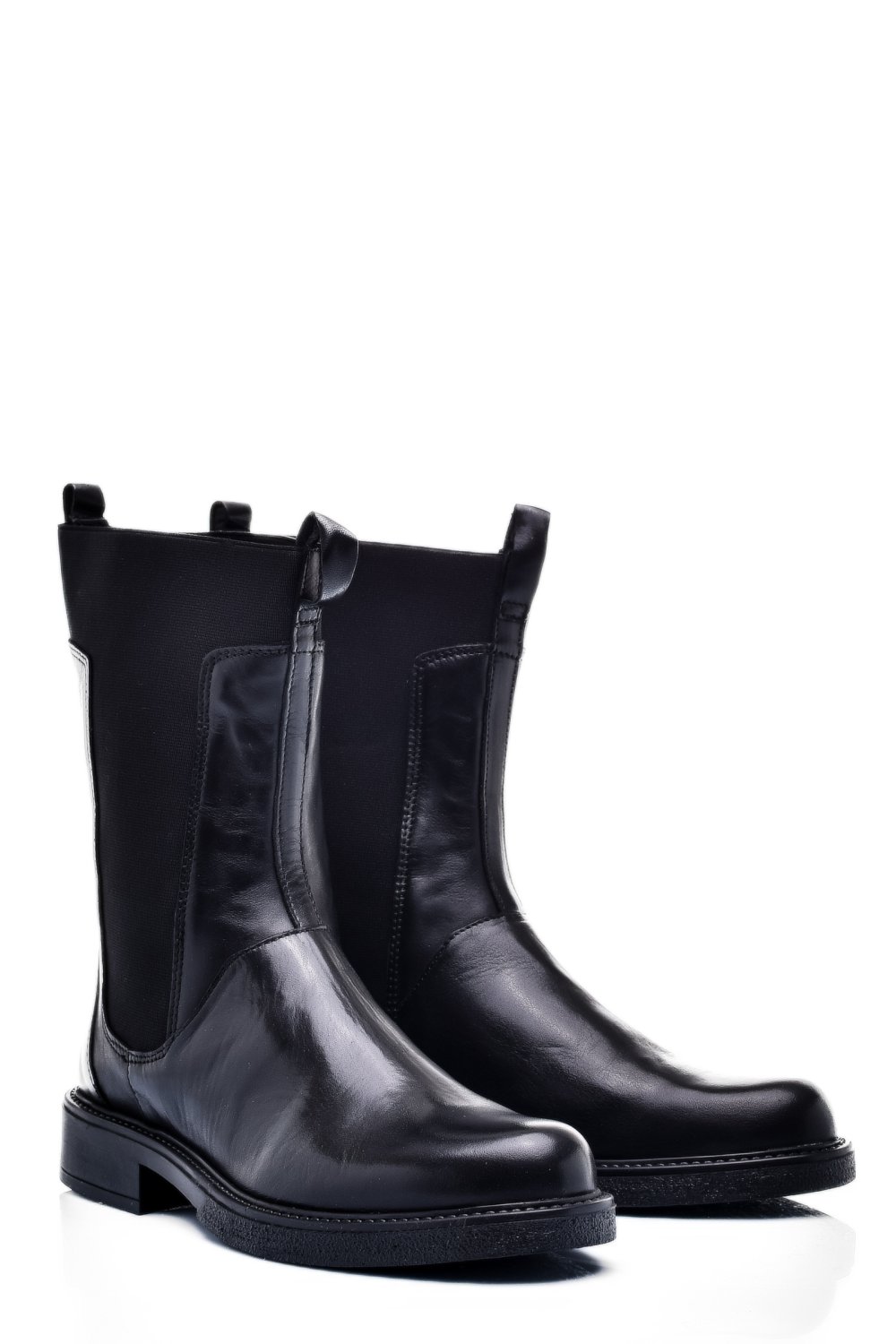 Fekete természetes bőr bakancs 7s7h628