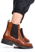 Barna természetes bőr bakancs 2s7h46-1002