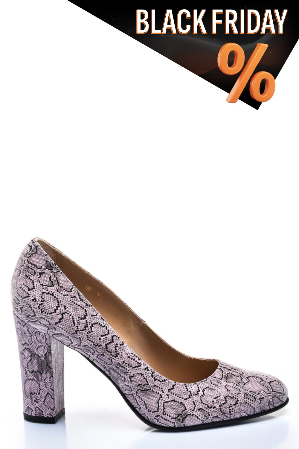 Mályva természetes bőr magassarkú cipők 3s7h577