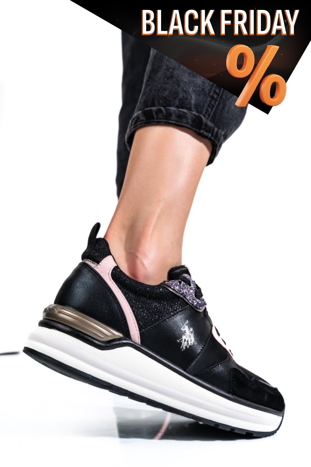 Us polo assn fekete sportcipők os7hphra006