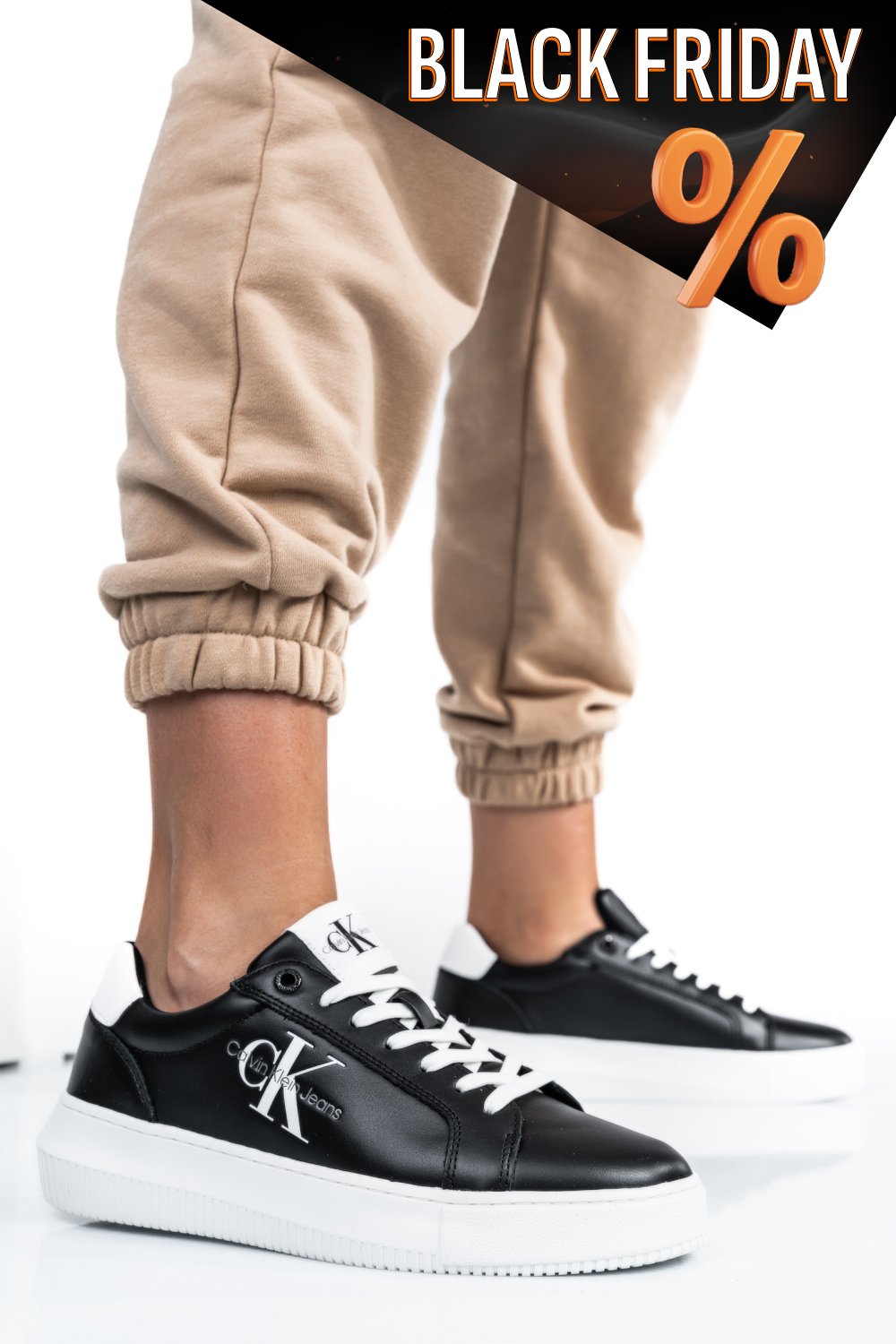 Calvin klein jeans fekete sportcipők ys7hw0yw00823