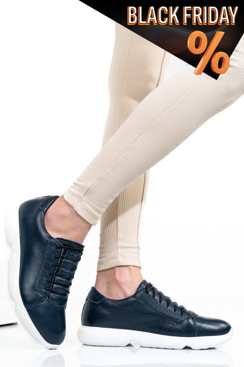 Kék természetes bőr sport cipők 1s7h68