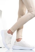 Fehér természetes bőr sport cipők 4s7h37