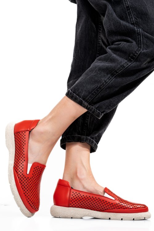 Piros természetes bőr  4s7h15